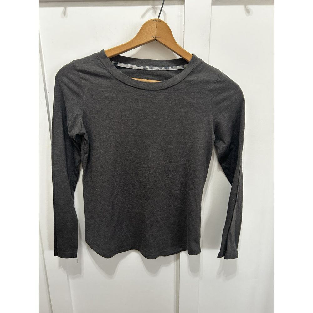 Gillian & O'Malley XSmall Super Soft Long-Sleeve Sleep‎ Top Gray XS Sleepwear